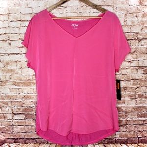 Apt. 9 | Pink Short Sleeve V-Neck Blouse